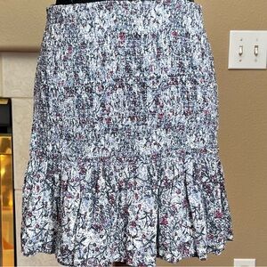 FREE PEOPLE..Multicolored Floral Ruffled Skirt